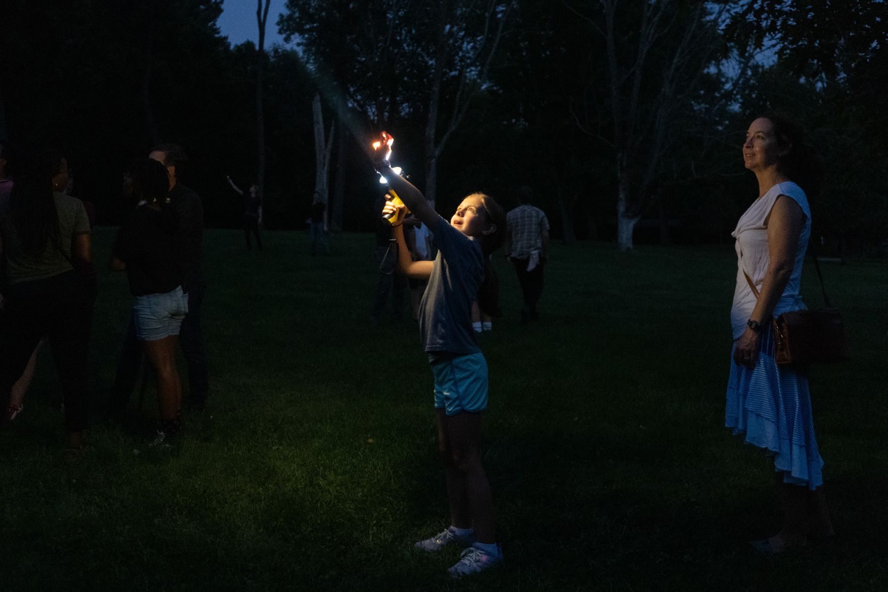 Detecting bats during bat listening walk in Plainfield